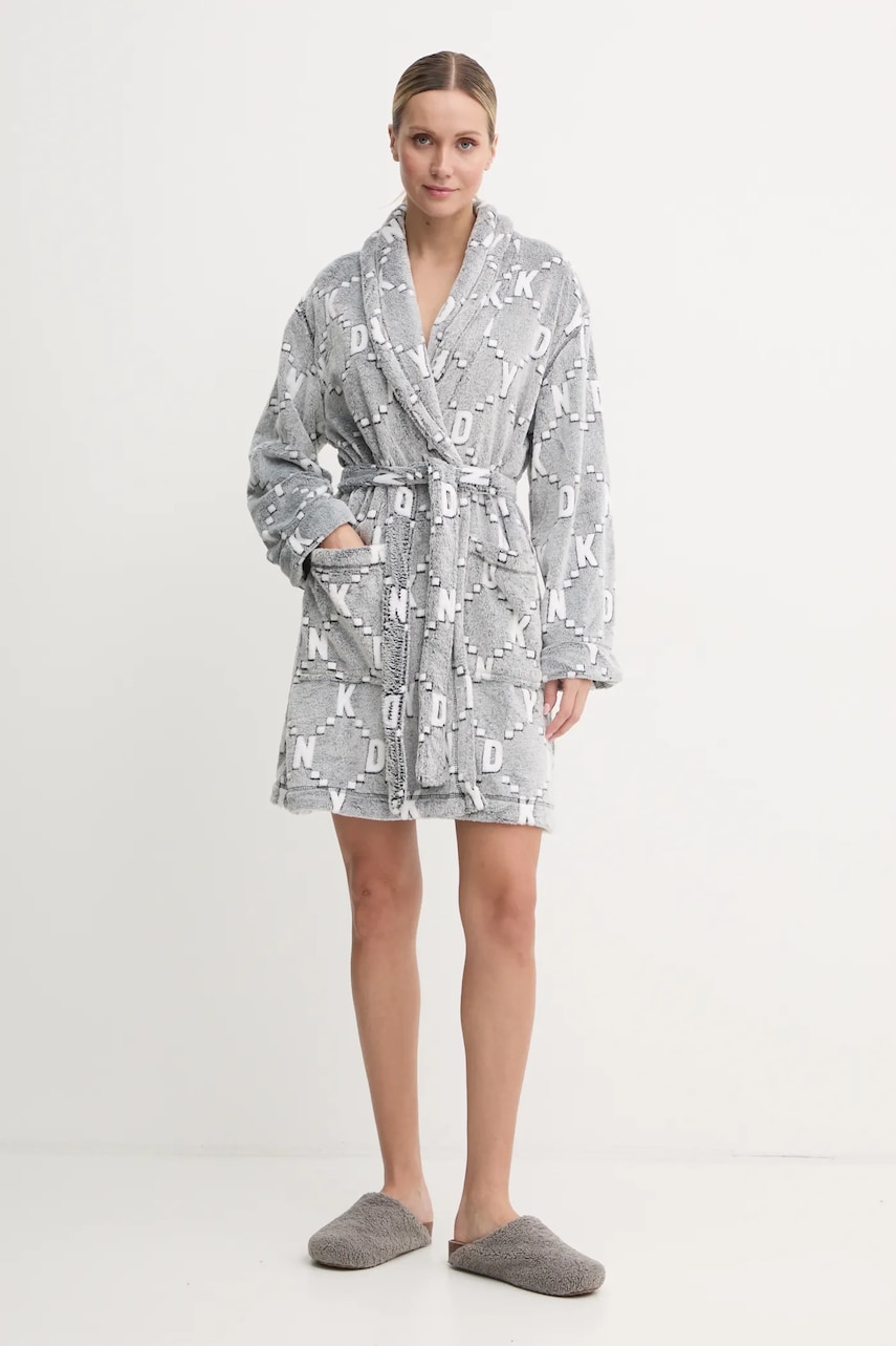 Халат Dkny цвет серый YI10027F Халат Dkny цвет серый YI10027F