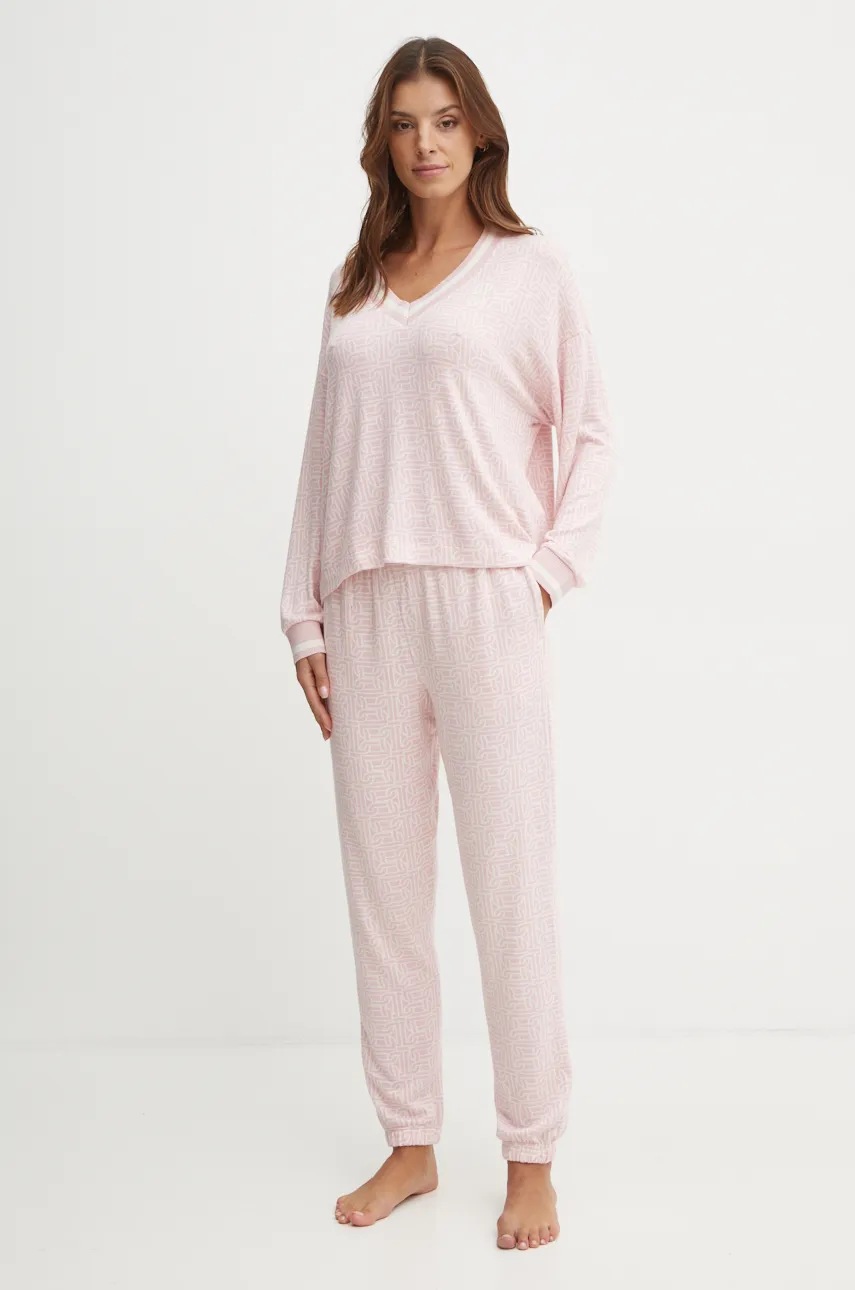 

Пижама Dkny дамска в розово YI90020, Розов