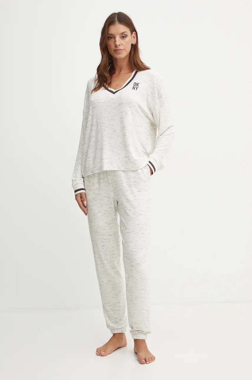 

Пижама Dkny дамска в сиво YI90020, Сив
