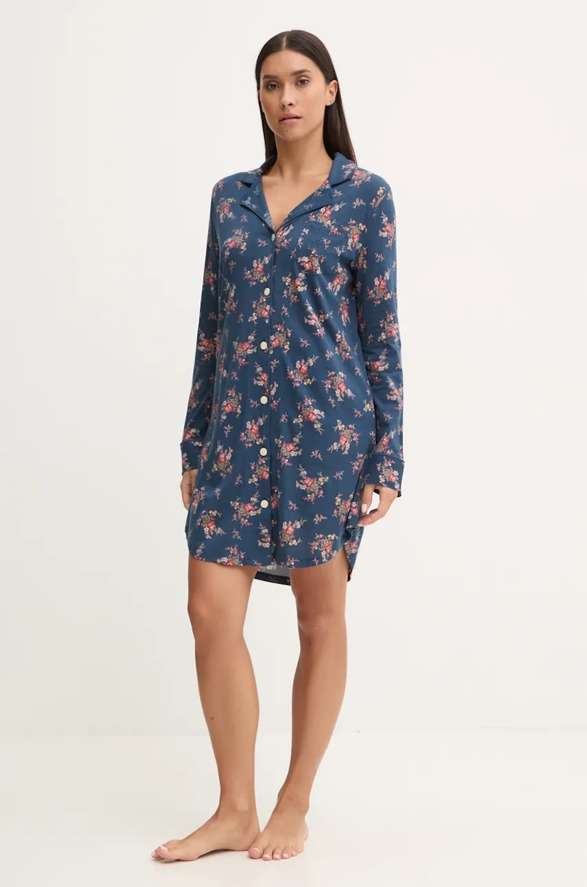 

Нощница Lauren Ralph Lauren дамска в тъмносиньо ILN32357, Тъмносин