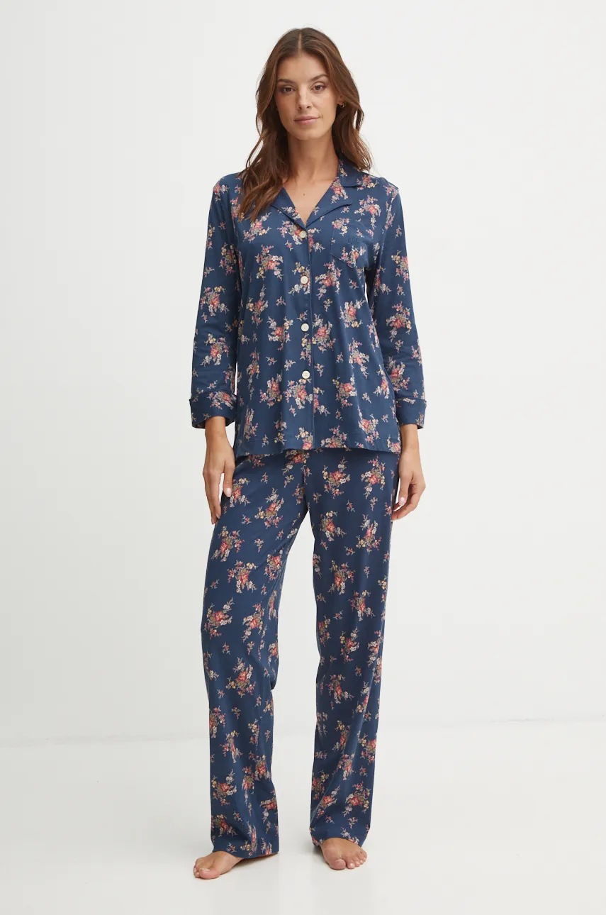 

Пижама Lauren Ralph Lauren дамска в тъмносиньо ILN92357, Тъмносин