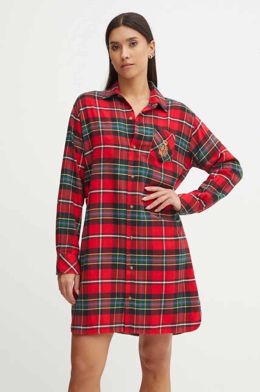 

Нощница Lauren Ralph Lauren дамска в червено ILN32374, Червен