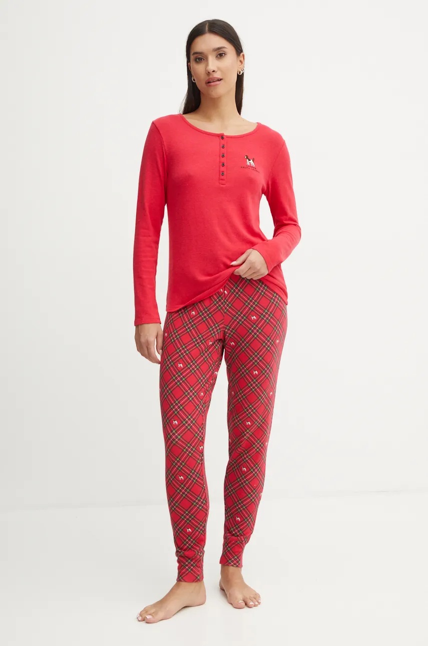 

Пижама Lauren Ralph Lauren дамска в червено ILN72384F, Червен