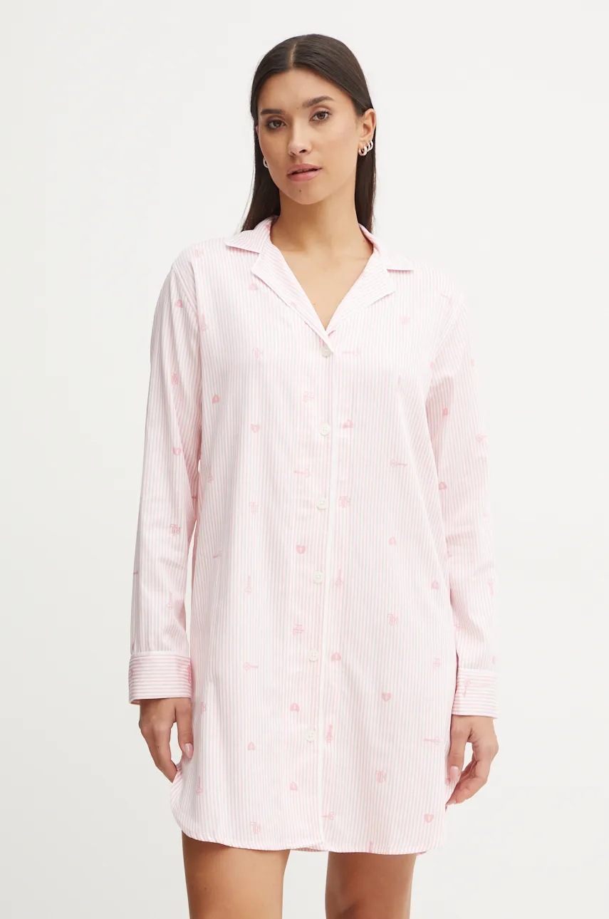 

Нощница Lauren Ralph Lauren дамска в розово ILN32396, Розов