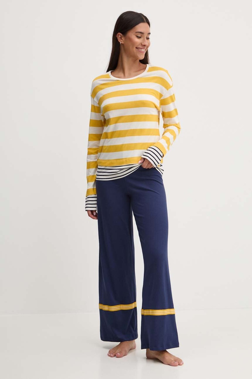 

Пижама United Colors of Benetton дамска в бежово 3OKG3P033, Бежов