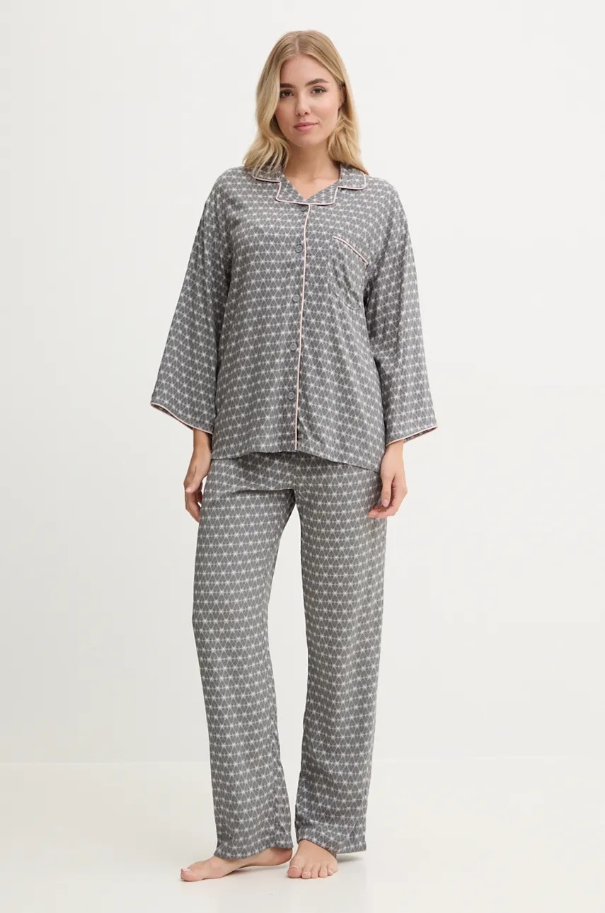 

Пижама United Colors of Benetton дамска в сиво 4X9X3P00J, Сив
