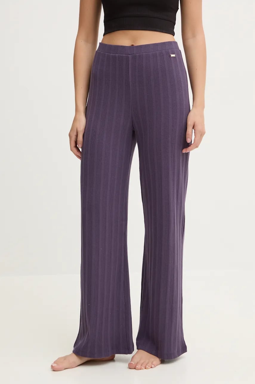 United Colors of Benetton pantaloni de pijama femei, culoarea violet, 3MUD3F03Q United Colors of Benetton pantaloni de pijama femei, culoarea violet, 3MUD3F03Q