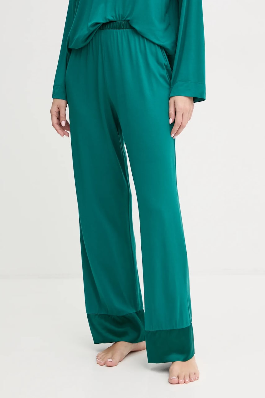 United Colors of Benetton pantaloni de pijama femei, culoarea verde, 3ZEW3F03X United Colors of Benetton pantaloni de pijama femei, culoarea verde, 3ZEW3F03X