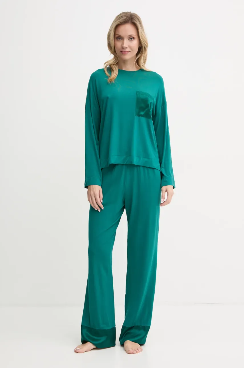 Пижамный лонгслив United Colors of Benetton цвет зелёный 3ZEW3M06P Пижамный лонгслив United Colors of Benetton цвет зелёный 3ZEW3M06P