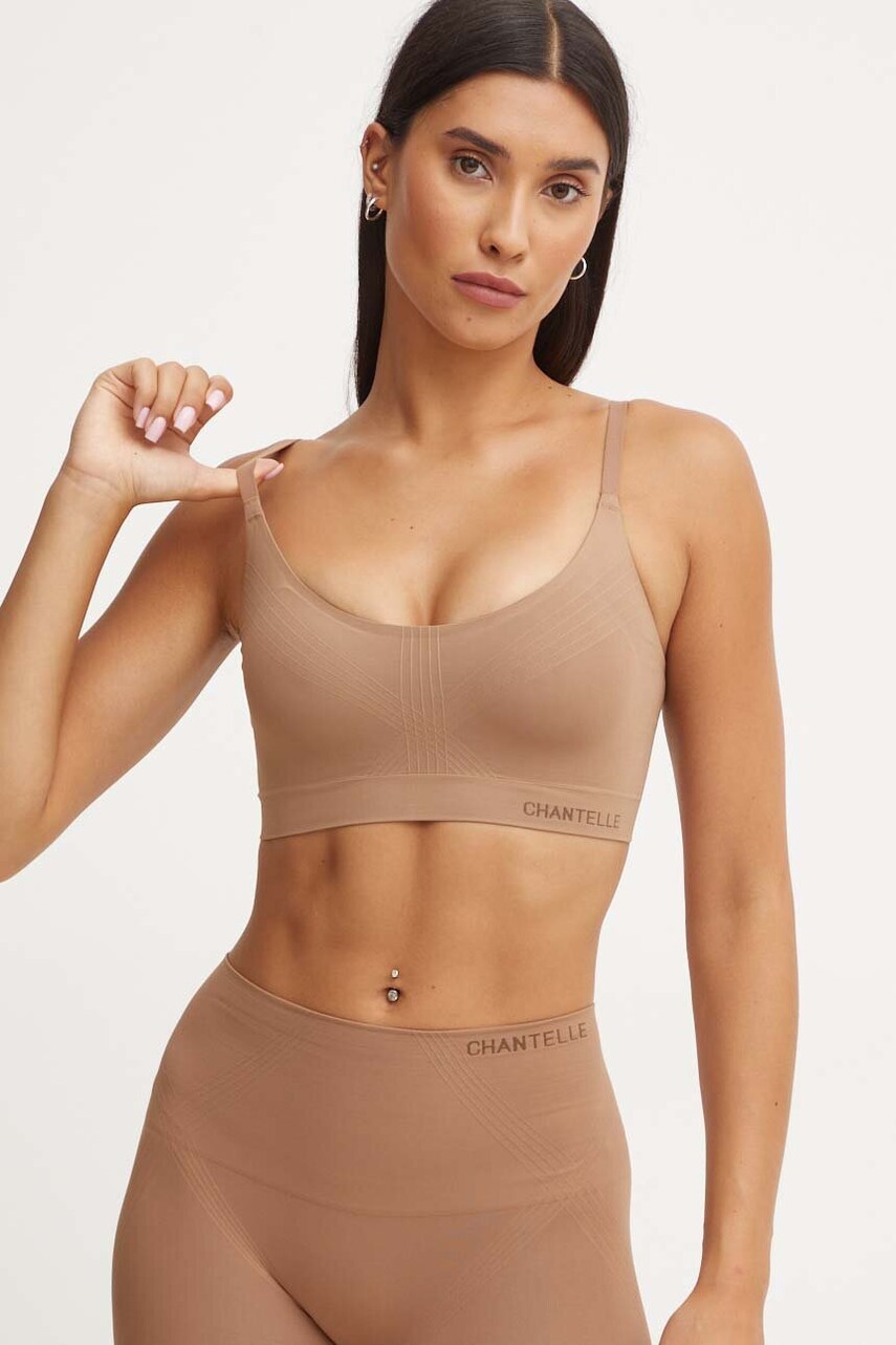 Chantelle sutien modular culoarea maro, uni, C10U10