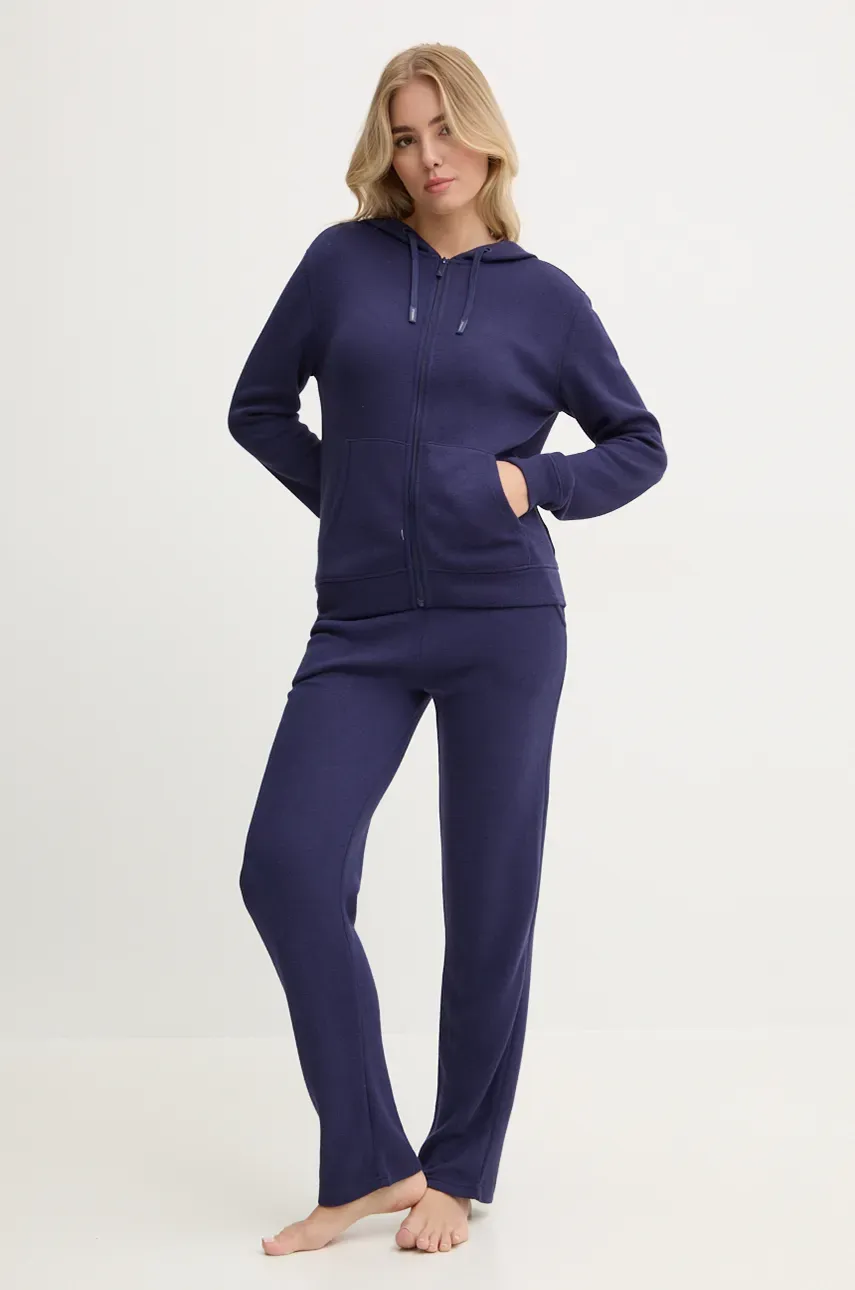 Кофта Chantelle женская цвет синий с капюшоном однотонная C15WL5 Кофта Chantelle женская цвет синий с капюшоном однотонная C15WL5