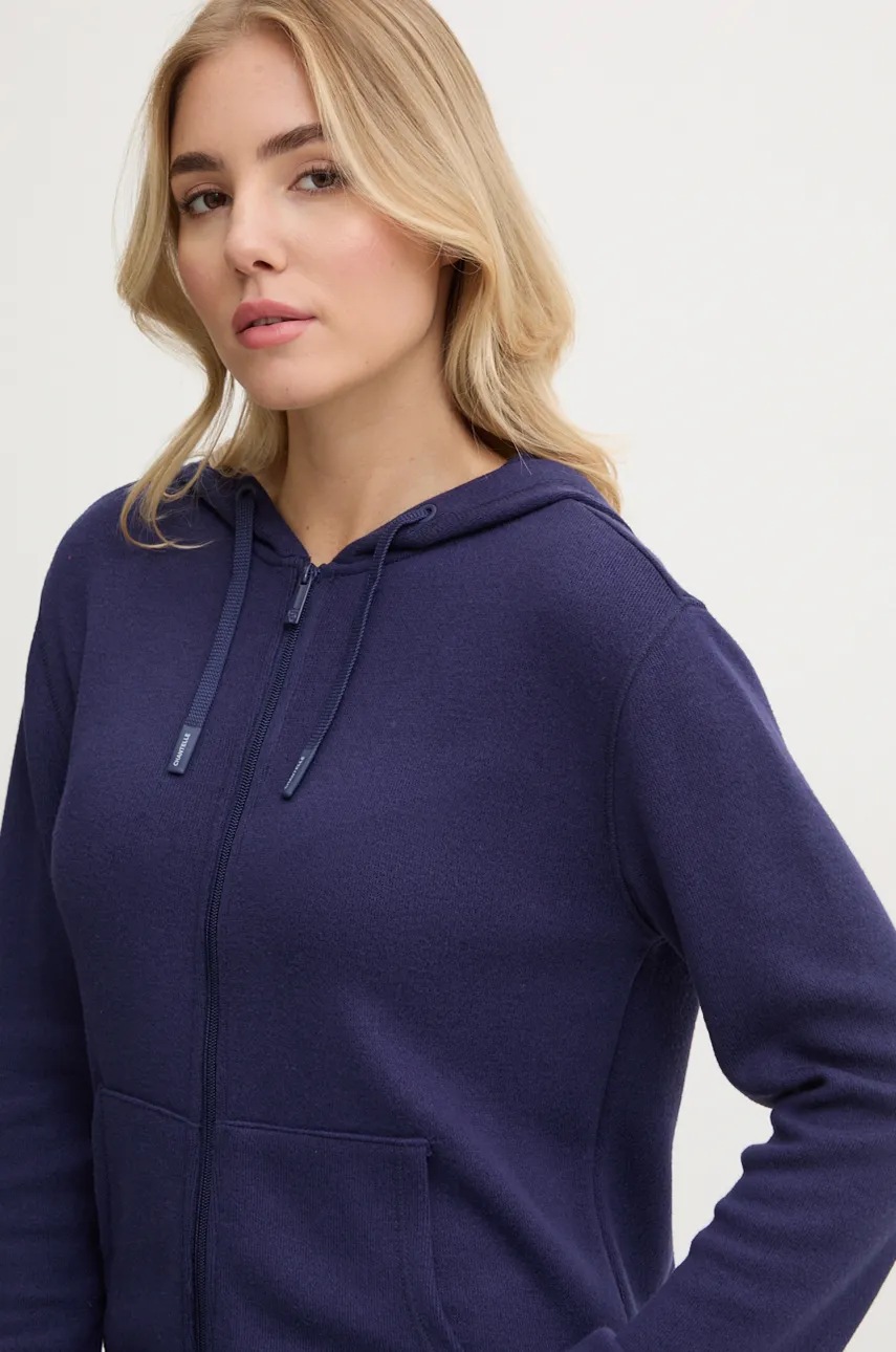 Μπλούζα Chantelle χρώμα: ναυτικό μπλε, με κουκούλα, C15WL5 φωτογραφία