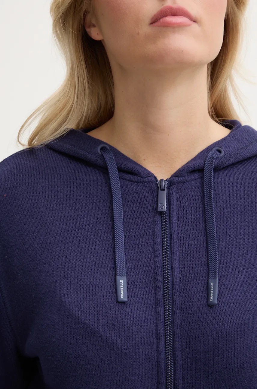 Μπλούζα Chantelle χρώμα: ναυτικό μπλε, με κουκούλα, C15WL5 φωτογραφία
