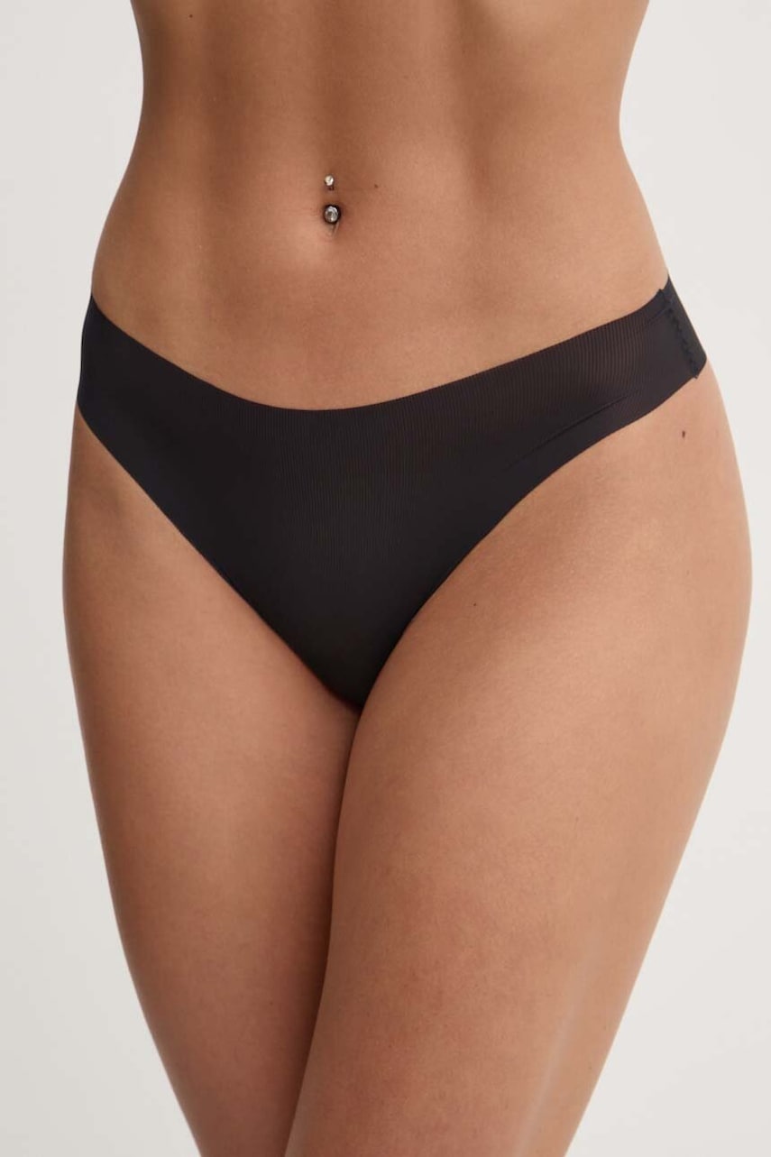 Chantelle tanga culoarea negru, C22HG9