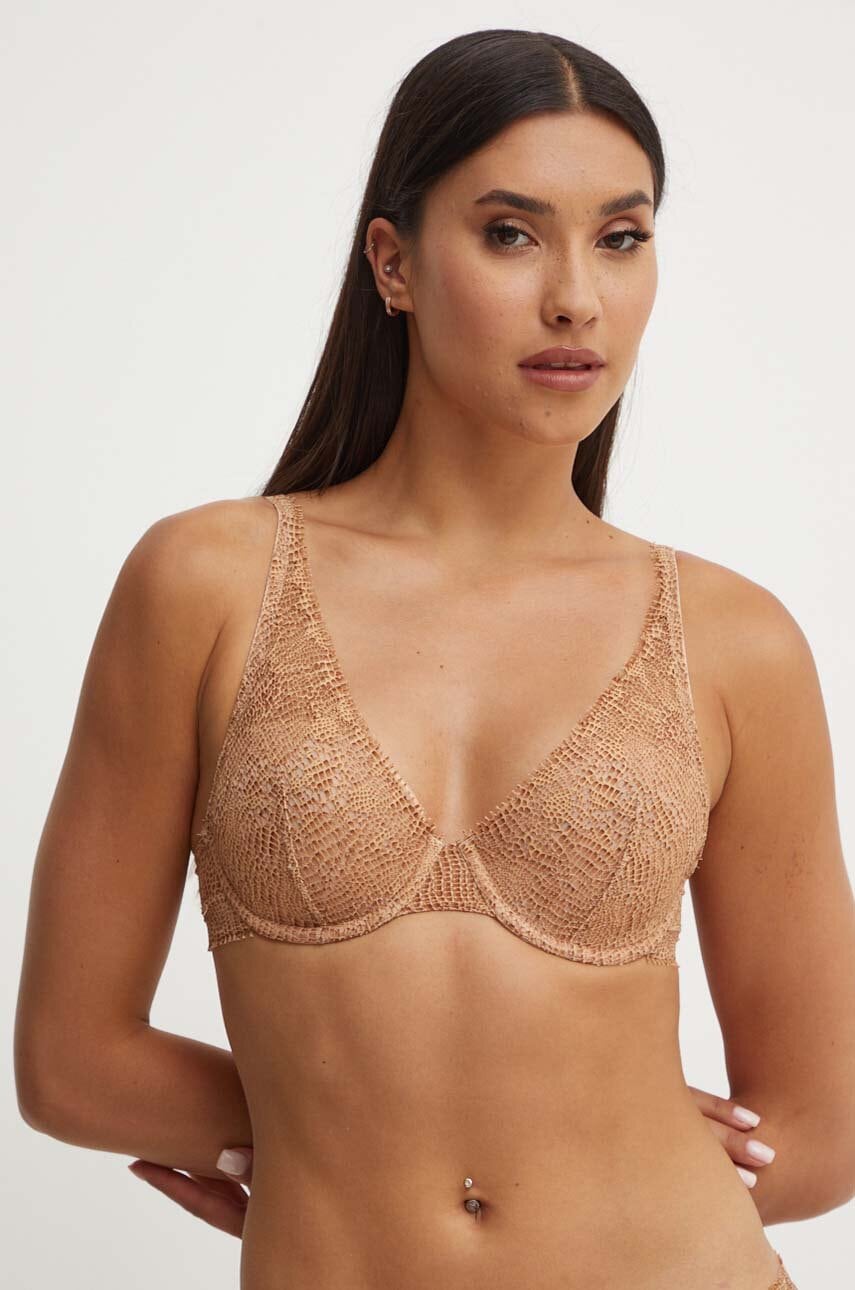 Chantelle sutien culoarea bej, modelator, C15F70