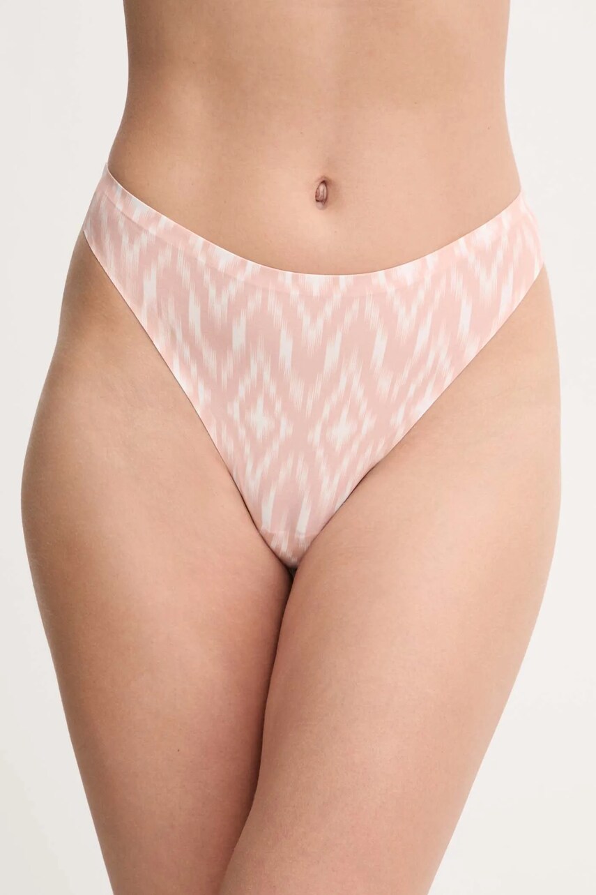 Chantelle tanga culoarea roz, C11D90