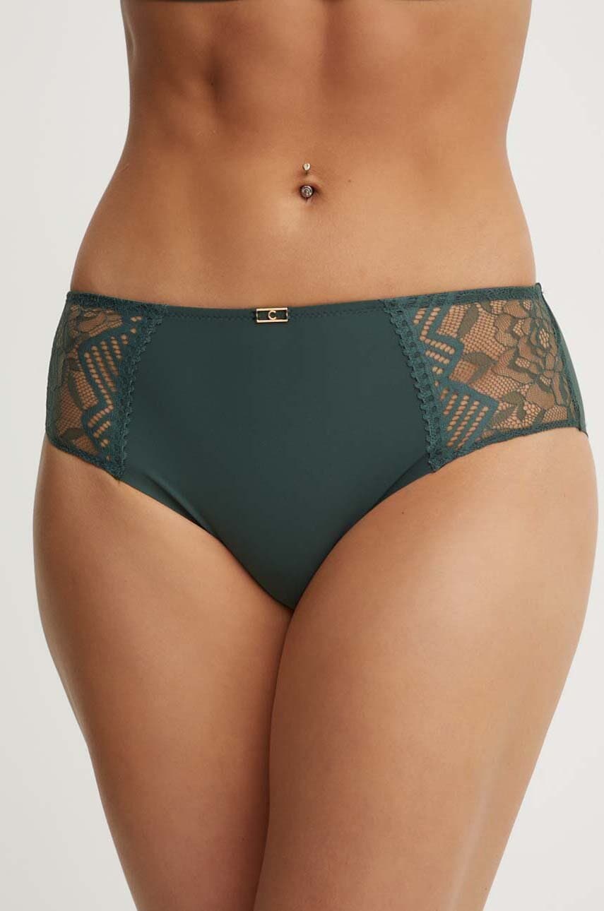 Chantelle chiloti culoarea verde, C13XC5