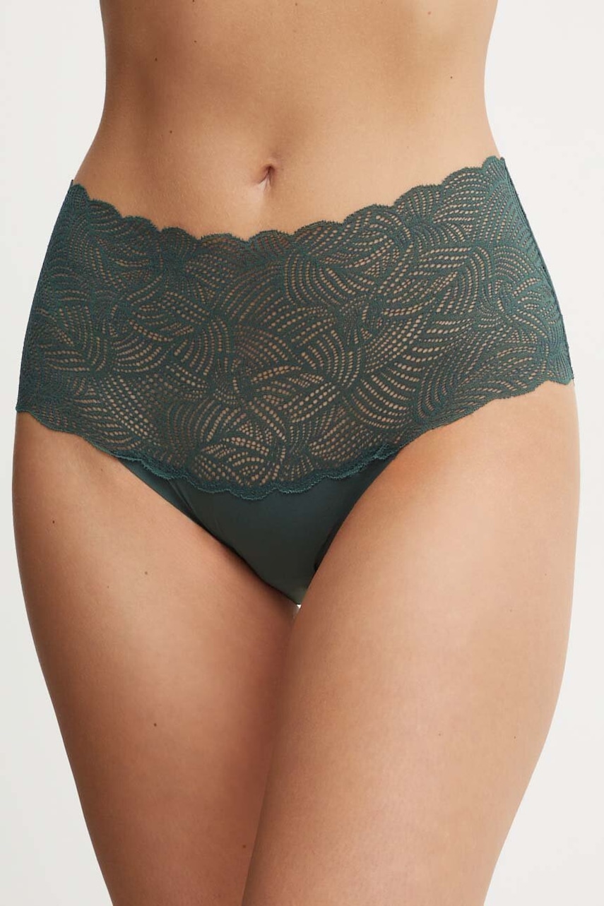 Chantelle chiloti culoarea verde, C11G80