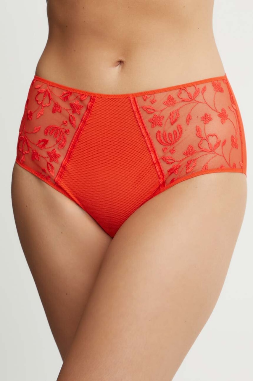 Chantelle chiloti culoarea rosu, transparent, C22CC5