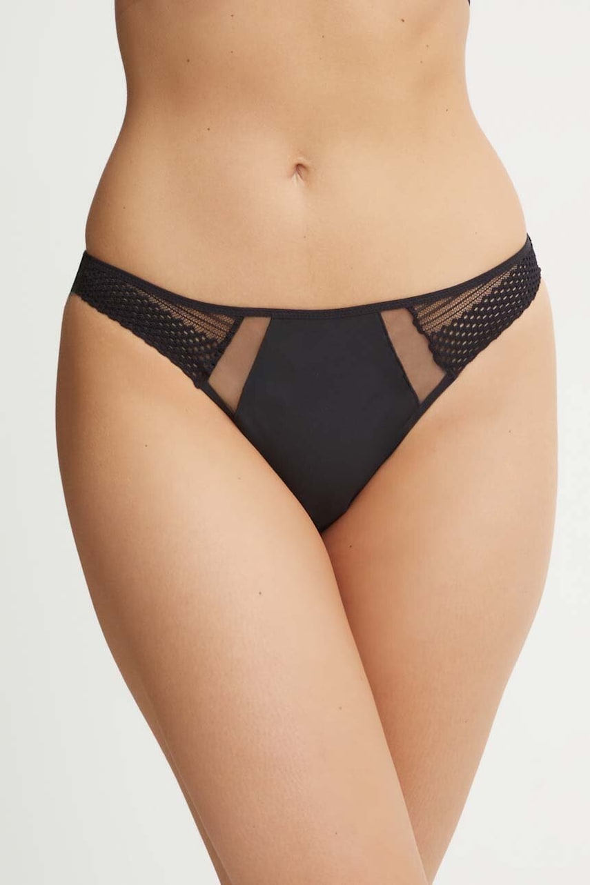 Chantelle chiloti brazilieni culoarea negru, C22AG0
