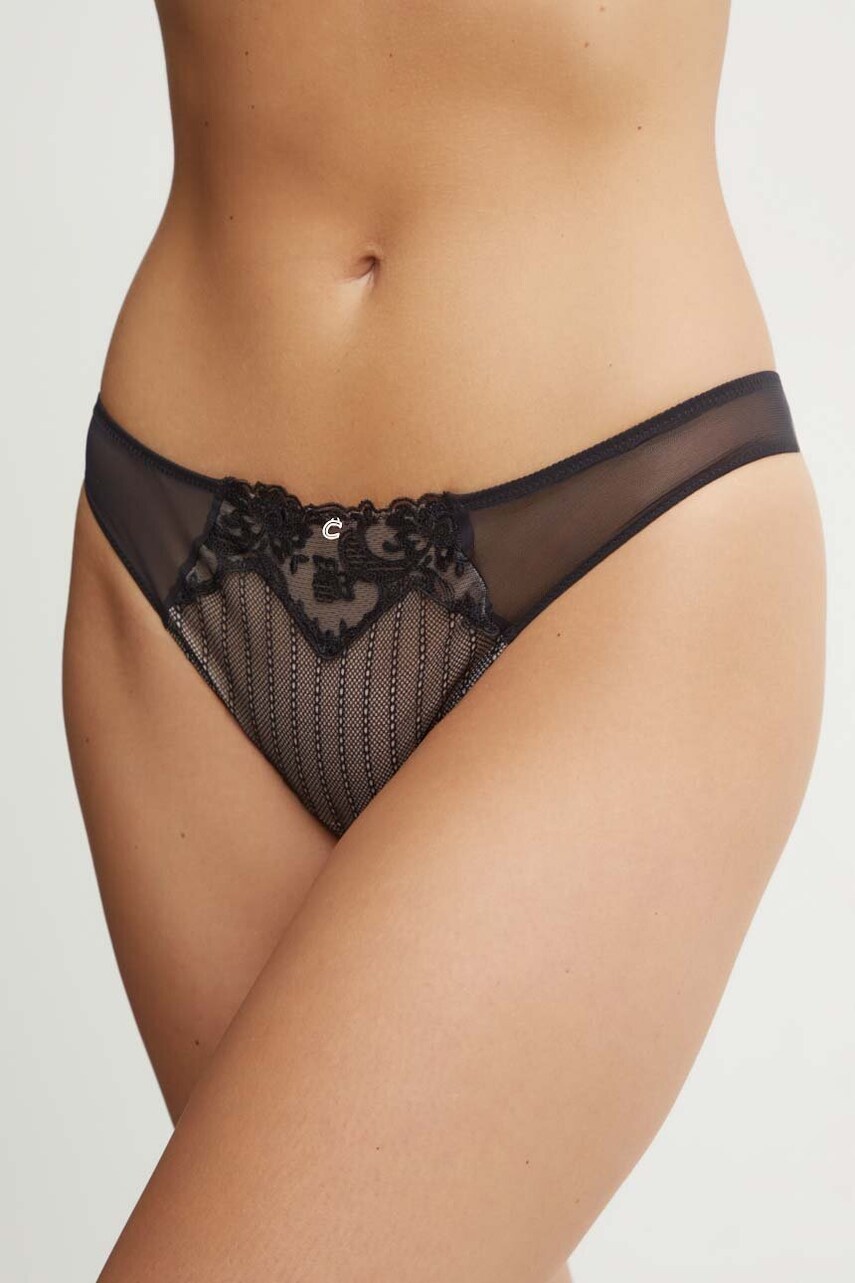 Chantelle chiloti brazilieni culoarea negru, C13YG0