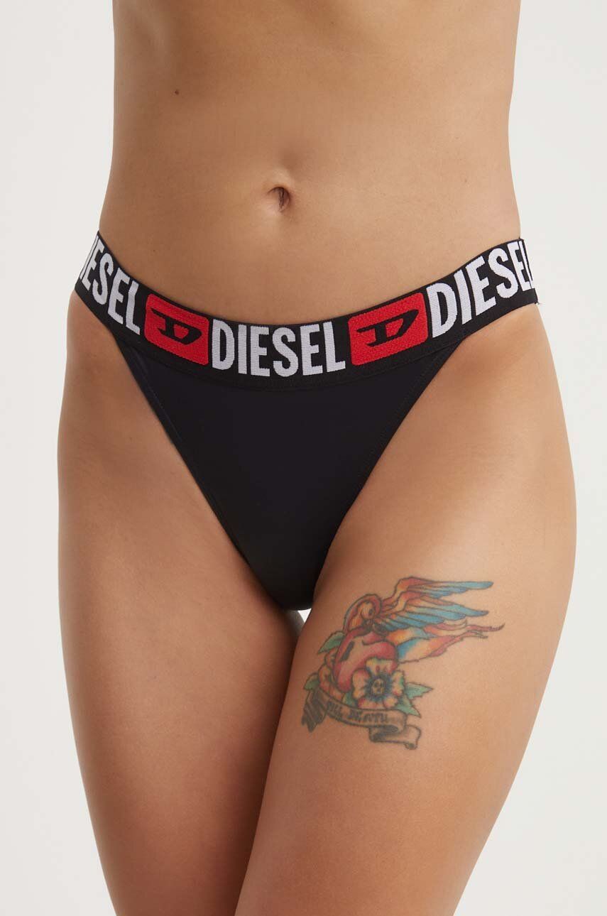 Nohavičky Diesel BFPN-EBBYS čierna farba, 00SYFQ.0KLAN