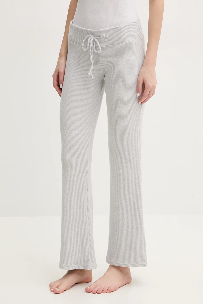Hollister Co. pantaloni de pijama femei, culoarea gri, KI346-4027
