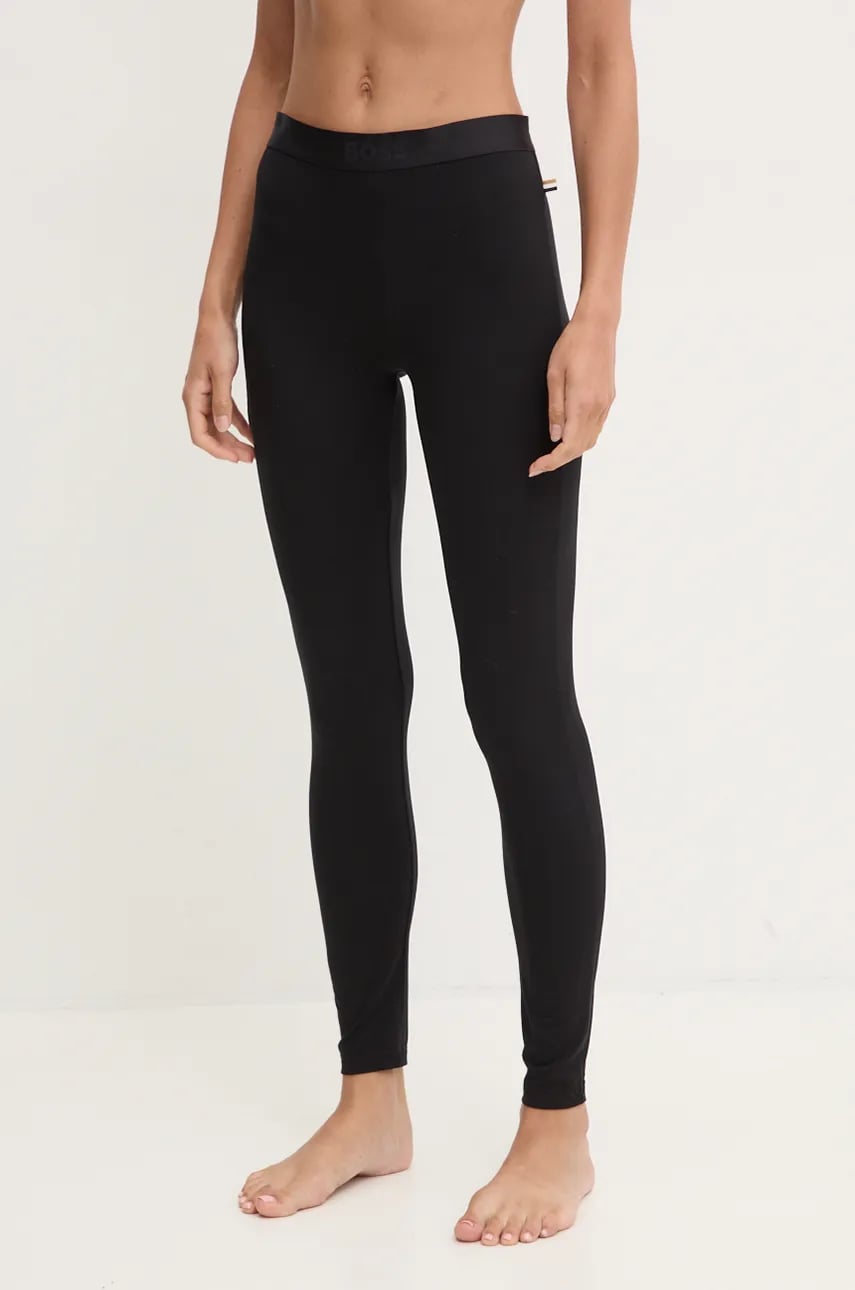 BOSS pantaloni de pijama femei, culoarea negru, 50527195