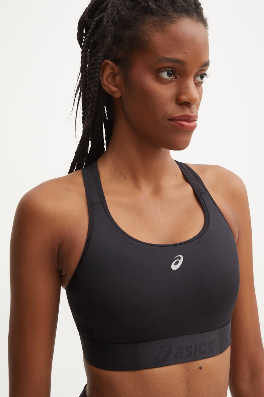 Asics sutien sport Road culoarea negru, neted, 2012C995