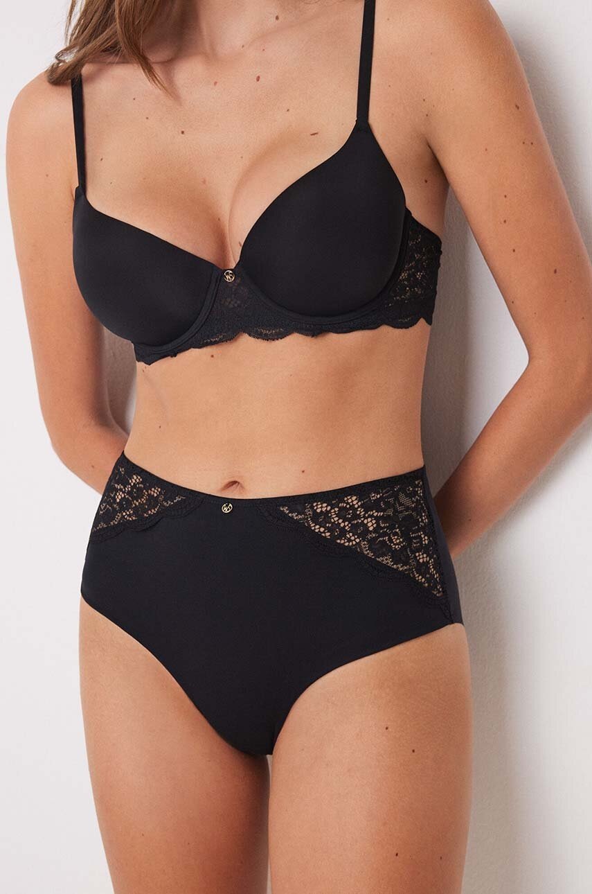 women'secret sutien MY EVERYDAY COLLECTION culoarea negru, neted, 4028119