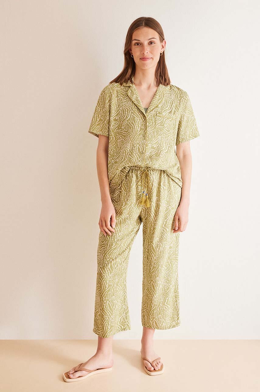 

Пижама women'secret MIX AND MATCH CALA дамска в зелено 4858803, Зелен