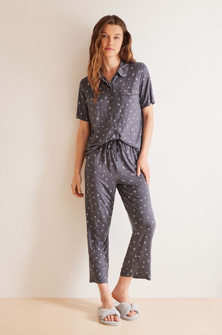 

Пижама women'secret WEEKLY MERMAID дамска в сиво 4758214, Сив