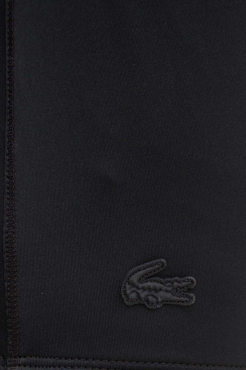 Суцільний купальник Lacoste колір чорний м`яка чашечка MF7764 