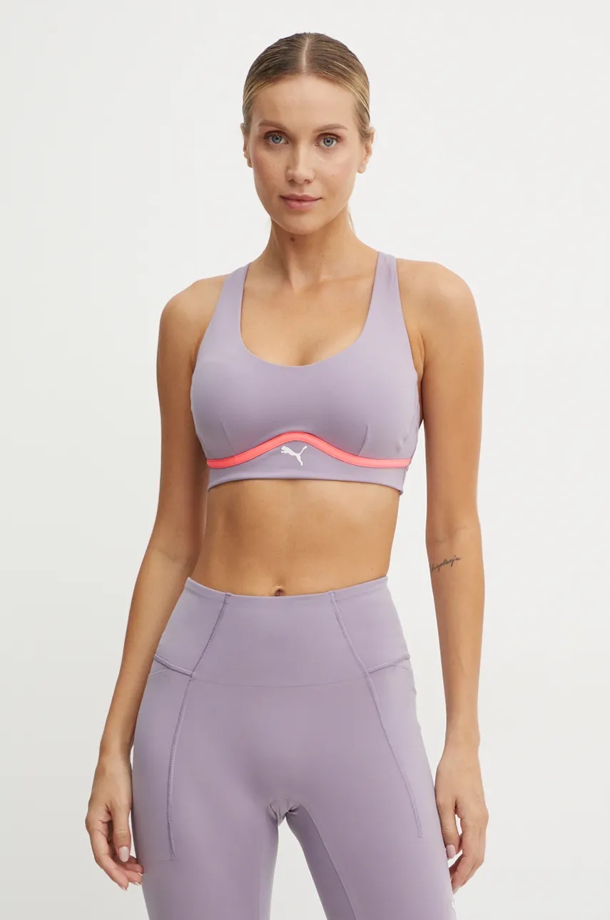 

Спортен сутиен Puma 4Keeps Cloudspun в лилаво 525809, Виолетов