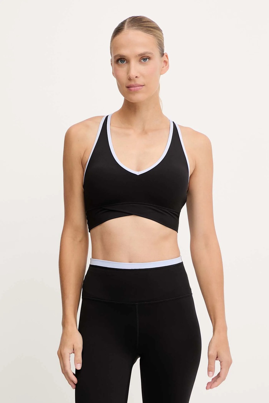 P.E Nation sutien sport Vita culoarea gri, cu imprimeu, 243C406