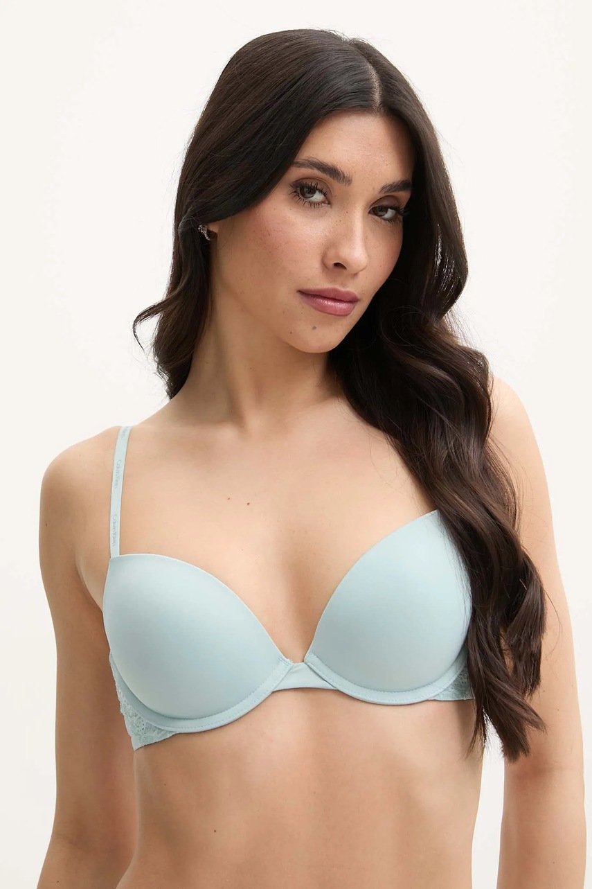 

Сутиен Calvin Klein Underwear в синьо с изчистен дизайн 000QF7578E, Тюркоазен