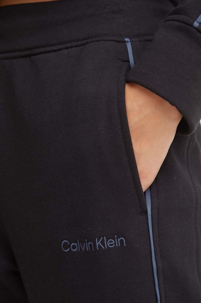 Homewear pamučne hlače Calvin Klein Underwear boja: crna, bez uzorka, 000QS7262E