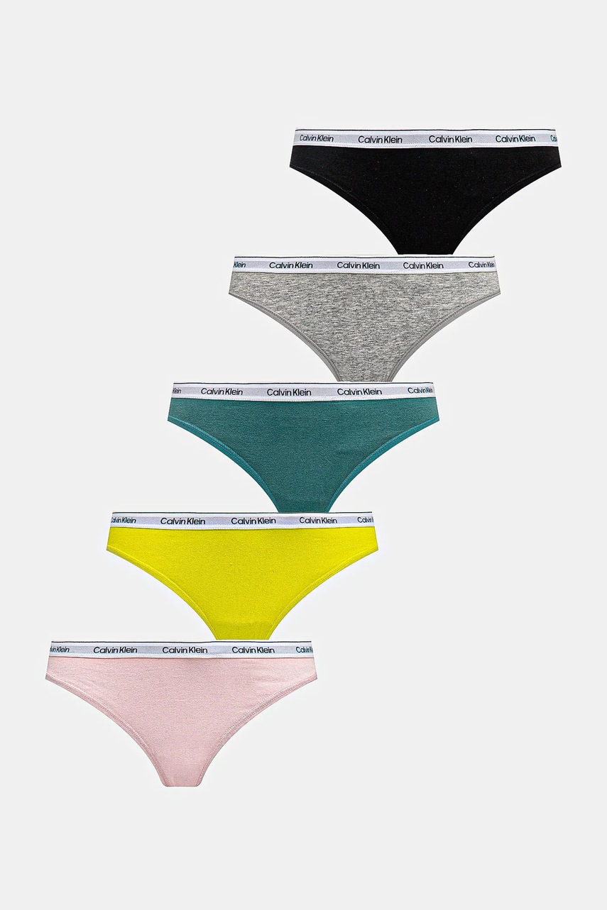 

Прашки Calvin Klein Underwear (5 чифта) в розово 000QD5221E, Бял