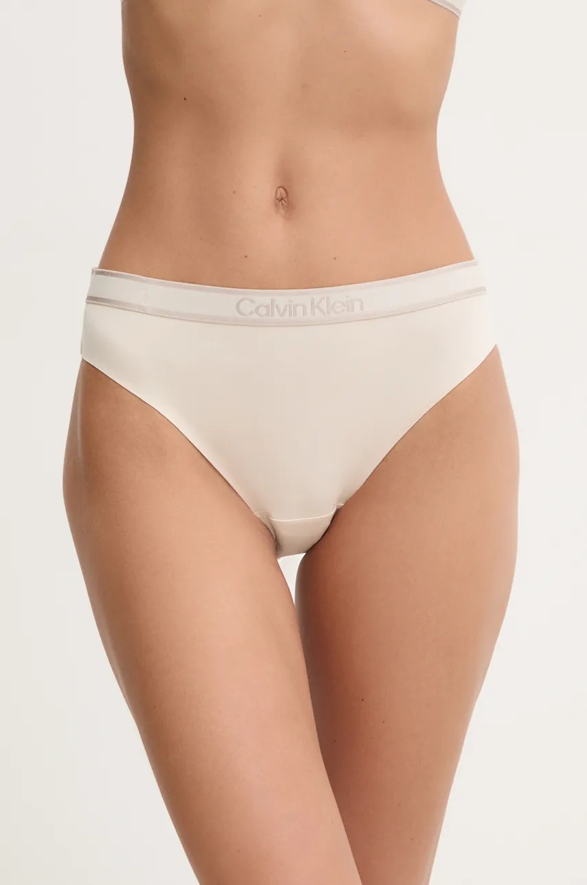 

Бикини Calvin Klein Underwear в бежово 000QF7952E, Бежов