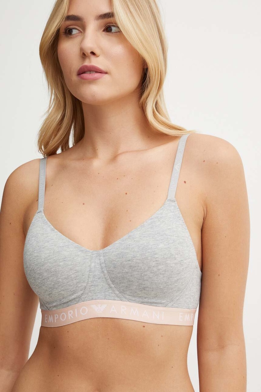

Сутиен Emporio Armani Underwear в сиво, Сив