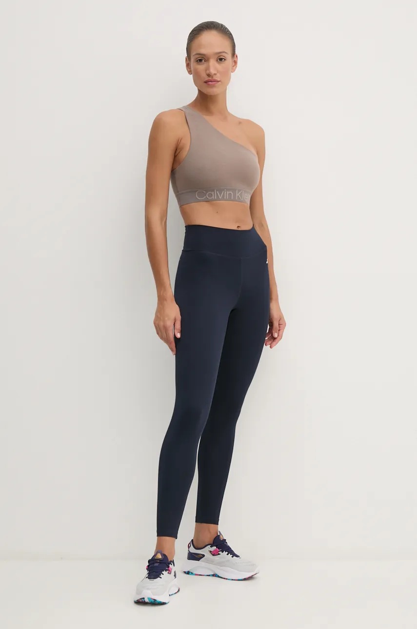 Спортивный бюстгальтер Calvin Klein Performance цвет бежевый меланж 00GWF4K119 Спортивный бюстгальтер Calvin Klein Performance цвет бежевый меланж 00GWF4K119