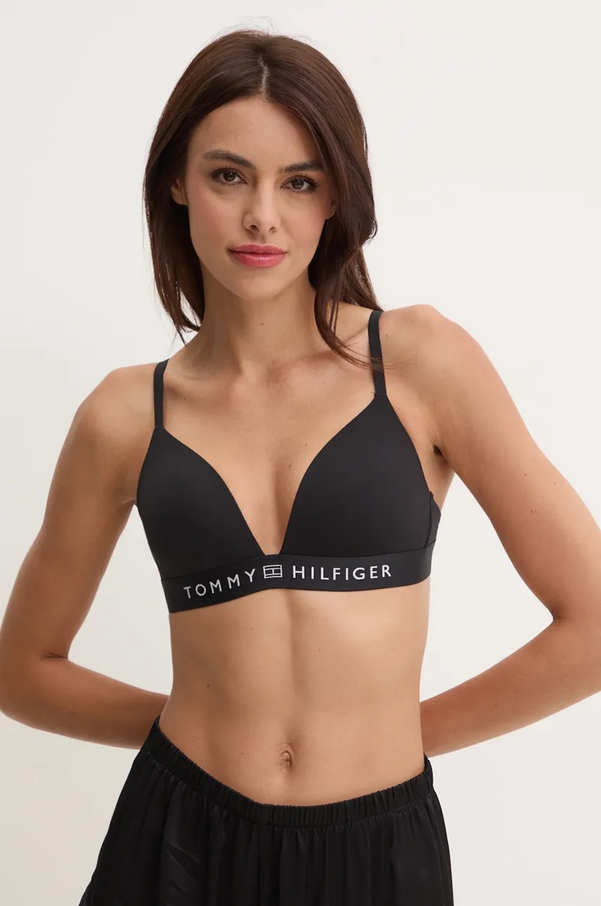 

Сутиен Tommy Hilfiger в черно с изчистен дизайн UW0UW05499, Черен