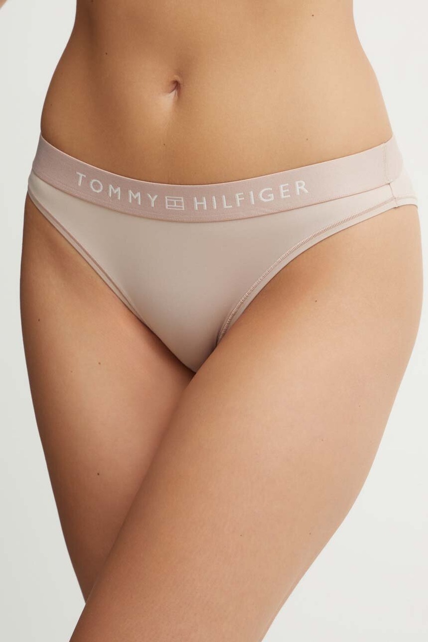 

Бикини Tommy Hilfiger в бежово UW0UW05509, Бежов