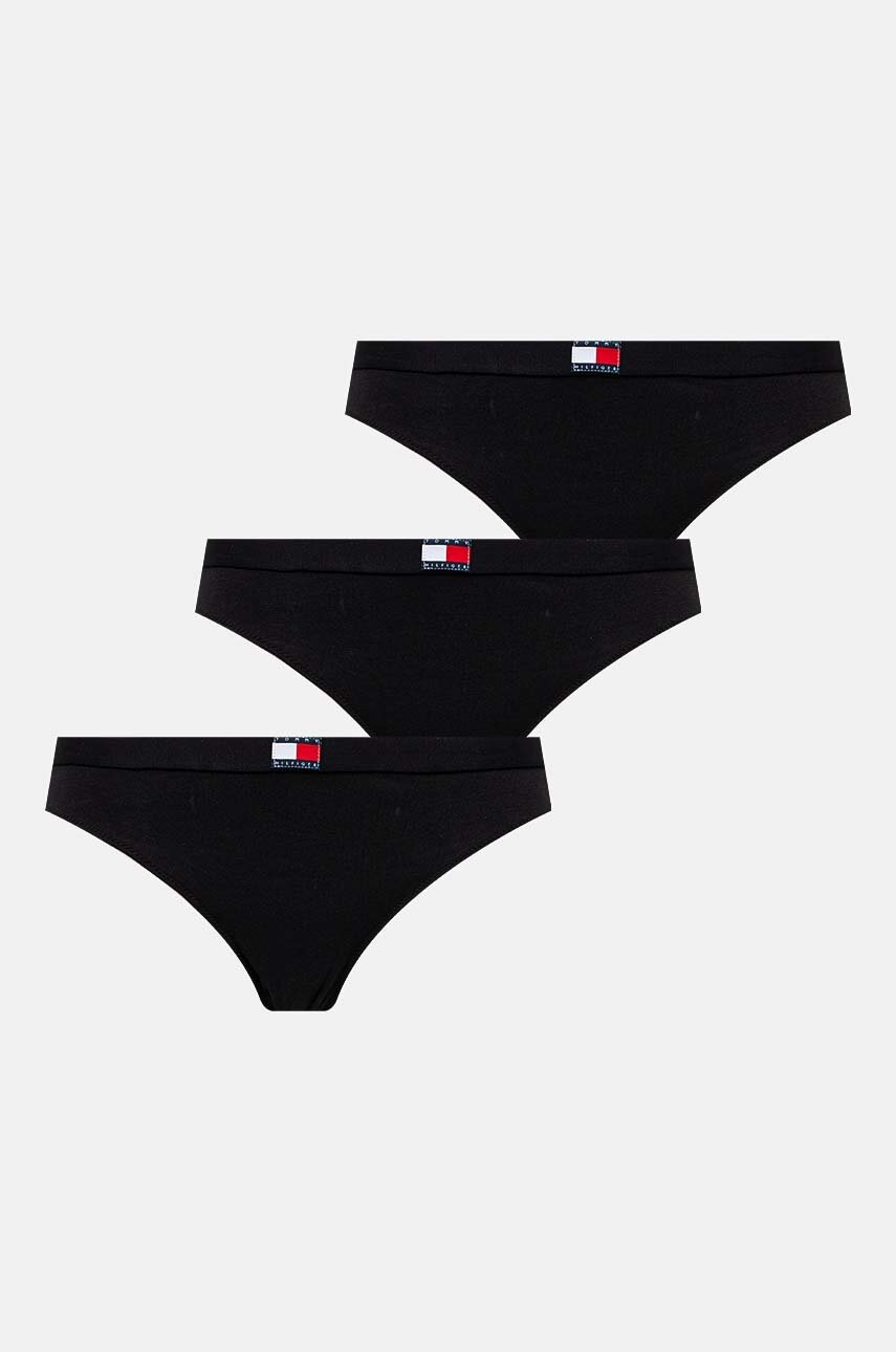

Прашки Tommy Hilfiger (3 броя) в черно UW0UW05641, Черен