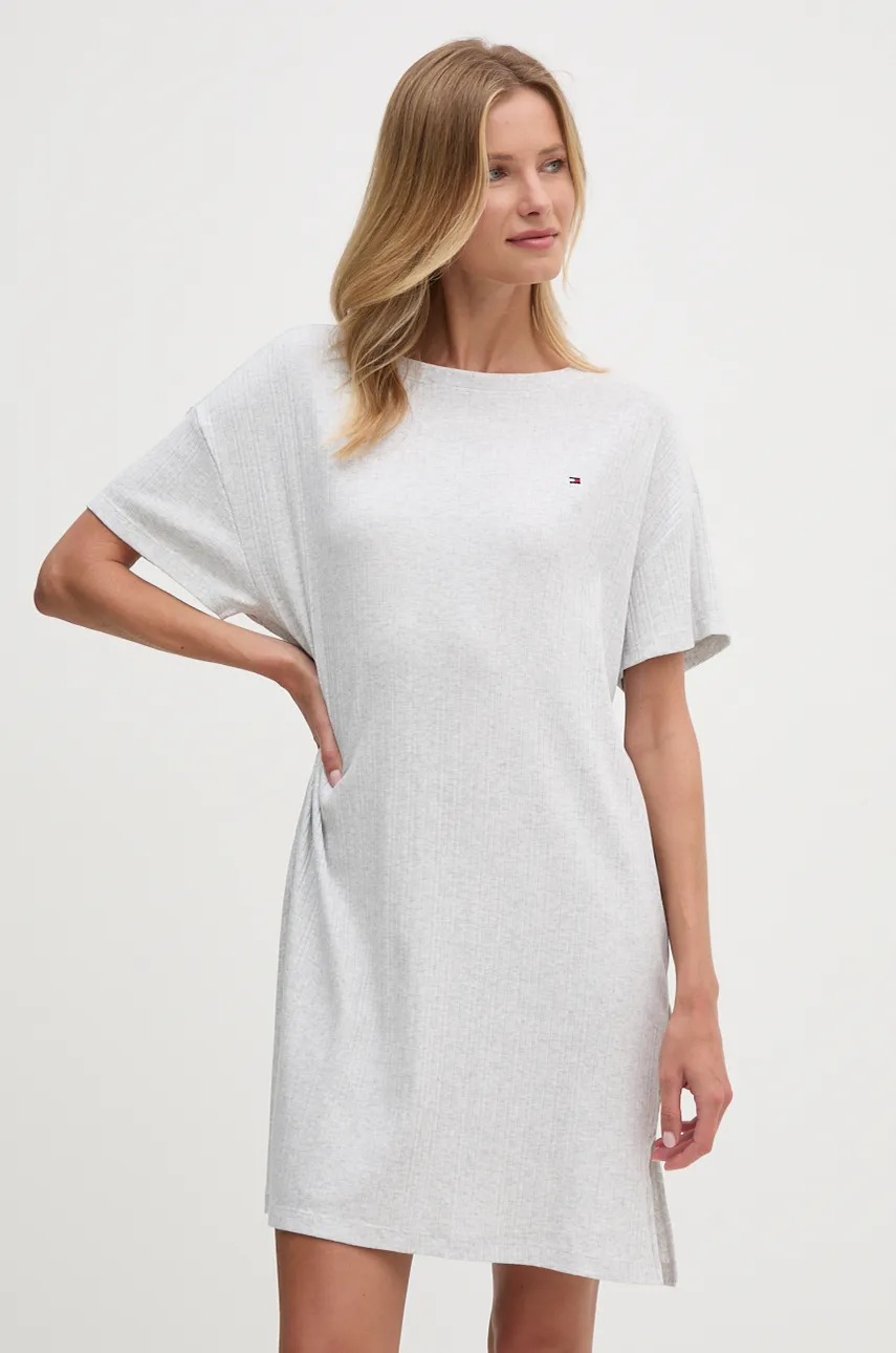 

Нощница Tommy Hilfiger дамска в сиво UW0UW05569, Сив