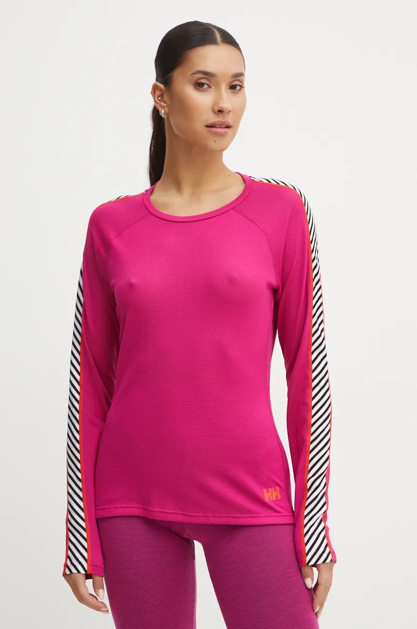 Helly Hansen longsleeve funcțional Lifa Active culoarea roz, 49413