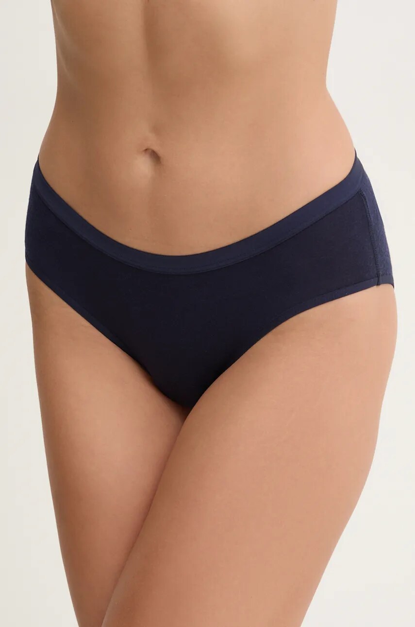 Icebreaker lenjerie functionala Merino 150 Siren Hipkini culoarea albastru marin, IB1047044011