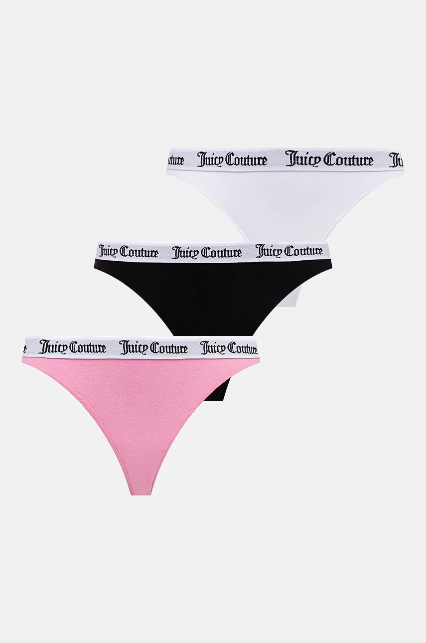 

Бикини тип бразилиана Juicy Couture DANA THONG PK (3 броя) JCLTH224571, Многоцветен