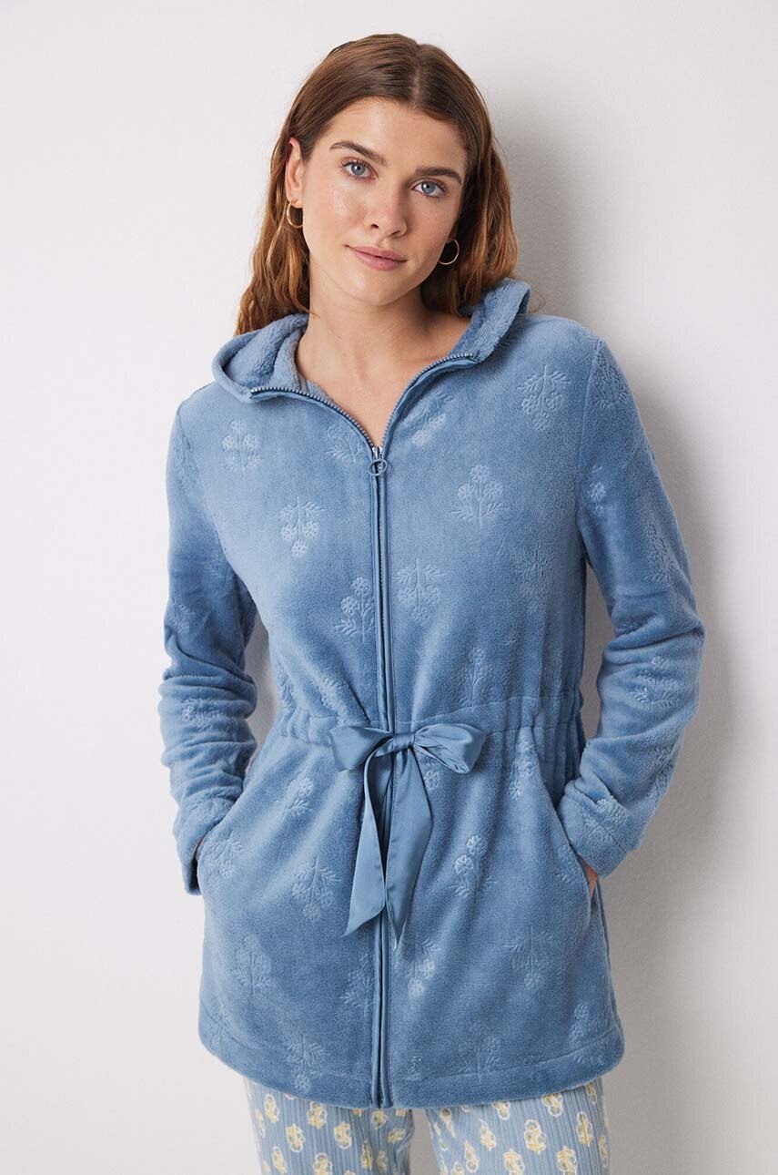 

Халат women'secret DAILY NORDIC BOTANICAL в синьо 4688363, Син