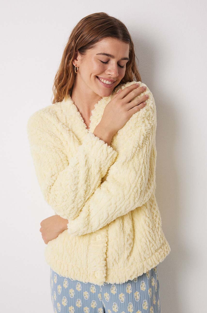 

Халат women'secret DAILY NORDIC BOTANICAL в жълто 4688361, Жълт